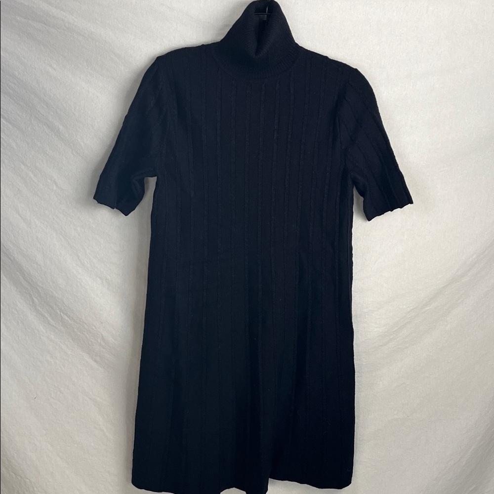 COS dark plum Ribbed Knit Dress xs